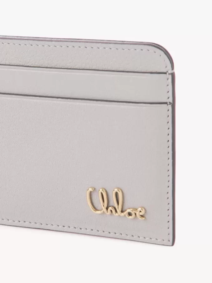 Portacarte Chloé Iconic in pelle martellata Portacarte Chloé Iconic in pelle martellata