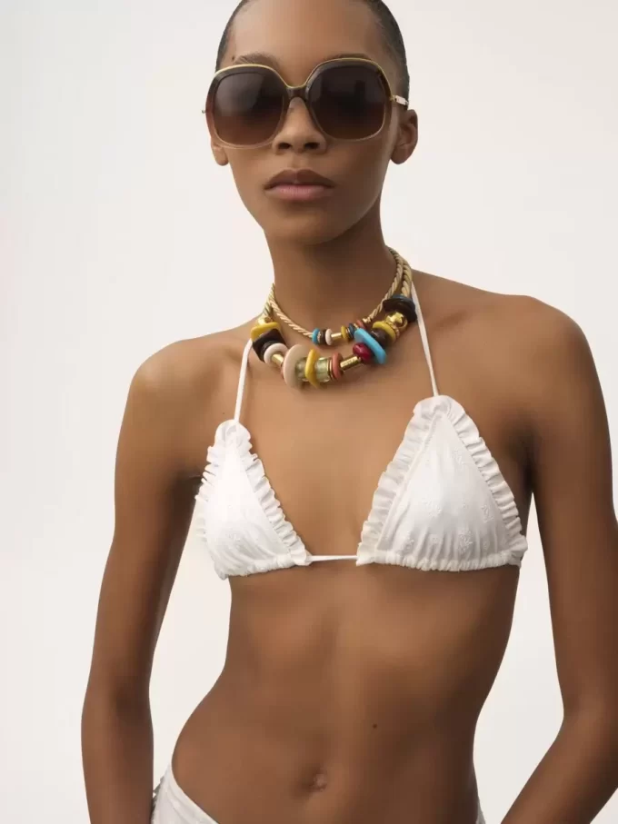 Reggiseno bikini con volant Reggiseno bikini con volant