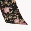Sciarpa a fascia larga Chloé Peonies in charmeuse di seta Sciarpa a fascia larga Chloé Peonies in charmeuse di seta