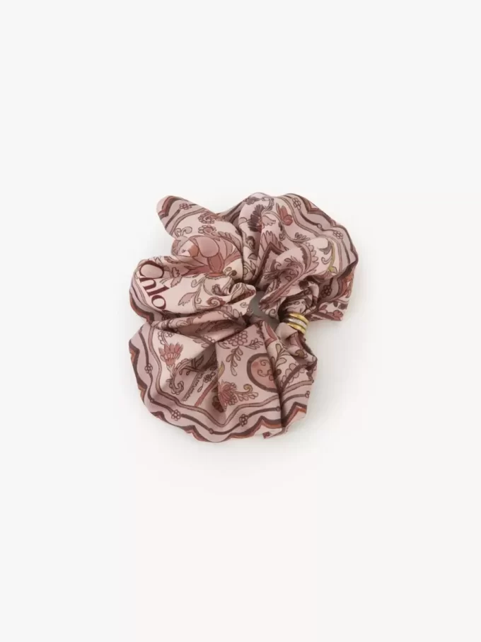 Scrunchie per capelli Chloé Paisley in twill di seta Scrunchie per capelli Chloé Paisley in twill di seta