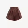 Shorts a vita alta in pelle Shorts a vita alta in pelle
