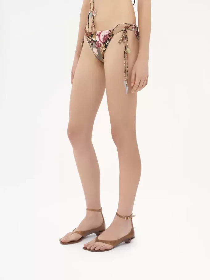 Slip bikini con stampa a rose Slip bikini con stampa a rose