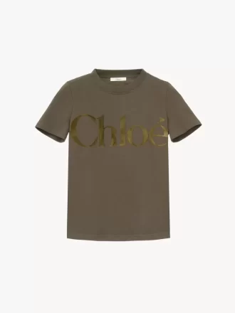 T-shirt aderente in jersey di cotone