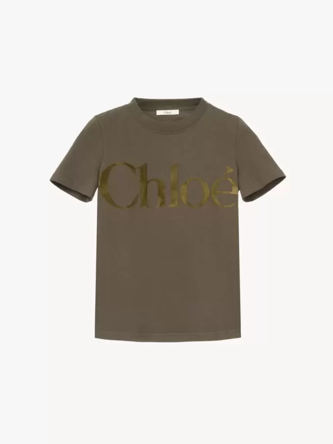 T-shirt aderente in jersey di cotone T-shirt aderente in jersey di cotone