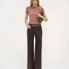 T-shirt aderente in jersey di cotone T-shirt aderente in jersey di cotone