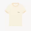 T-shirt girocollo con logo in jersey di cotone T-shirt girocollo con logo in jersey di cotone