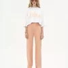 T-shirt oversize con logo corto in jersey di cotone T-shirt oversize con logo corto in jersey di cotone