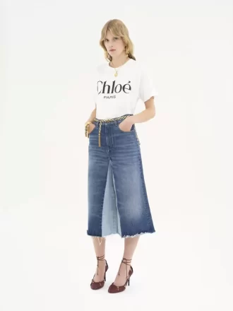 T-shirt oversize con logo in jersey di cotone