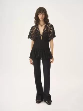 Pantaloni sartoriali in morbido cotone cavallery Pantaloni sartoriali in morbido cotone cavallery
