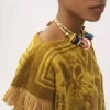 Top con scollo a barca e logo in cotone jacquard Top con scollo a barca e logo in cotone jacquard