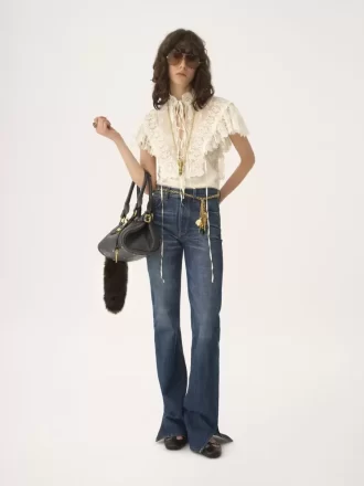 Jeans dritti in denim Jeans dritti in denim
