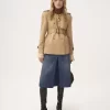 Trench corto in gabardine di cotone Trench corto in gabardine di cotone