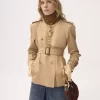 Trench corto in gabardine di cotone Trench corto in gabardine di cotone
