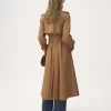 Trench lungo in gabardine di cotone Trench lungo in gabardine di cotone